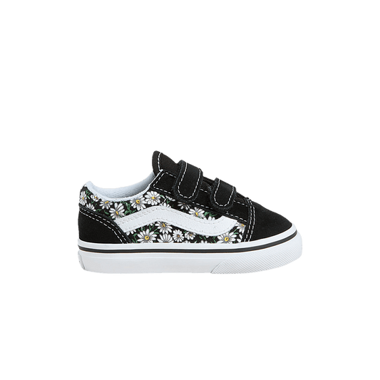 Vans Toddler Old Skool V Daisies Black