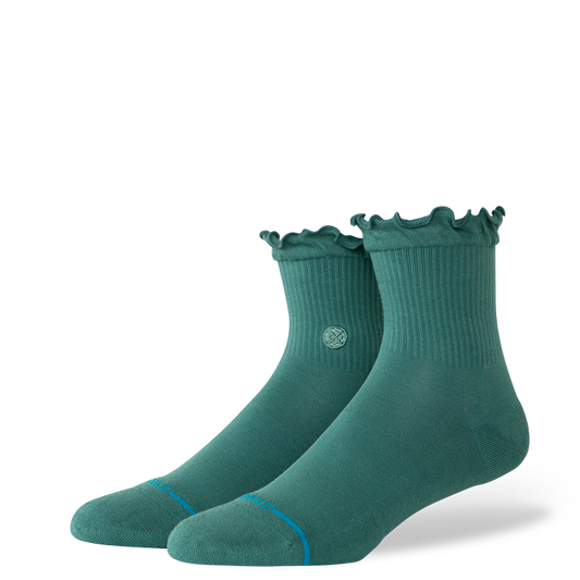 Stance Womens Ruffle Icon Quarter Sock – Teal