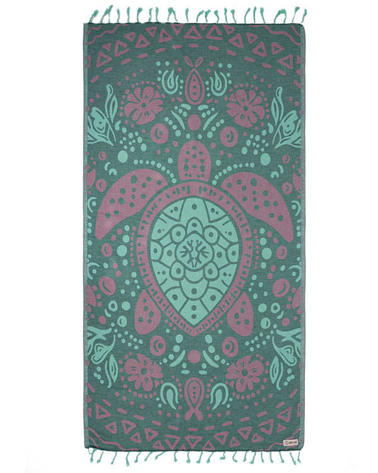 Sand Cloud Jewel Turtle Towel - Bayberry