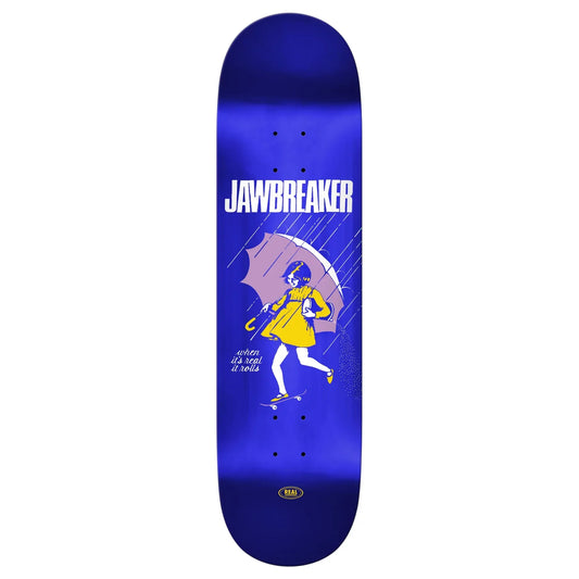 Real x Jawbreaker Team Blue Foil Skateboard Deck - 8.25