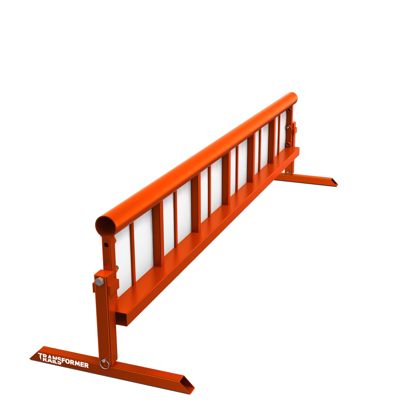 Riel transformador XL (1,8 m): Riel de skate ajustable con modos de barra plana, banco y riel redondo