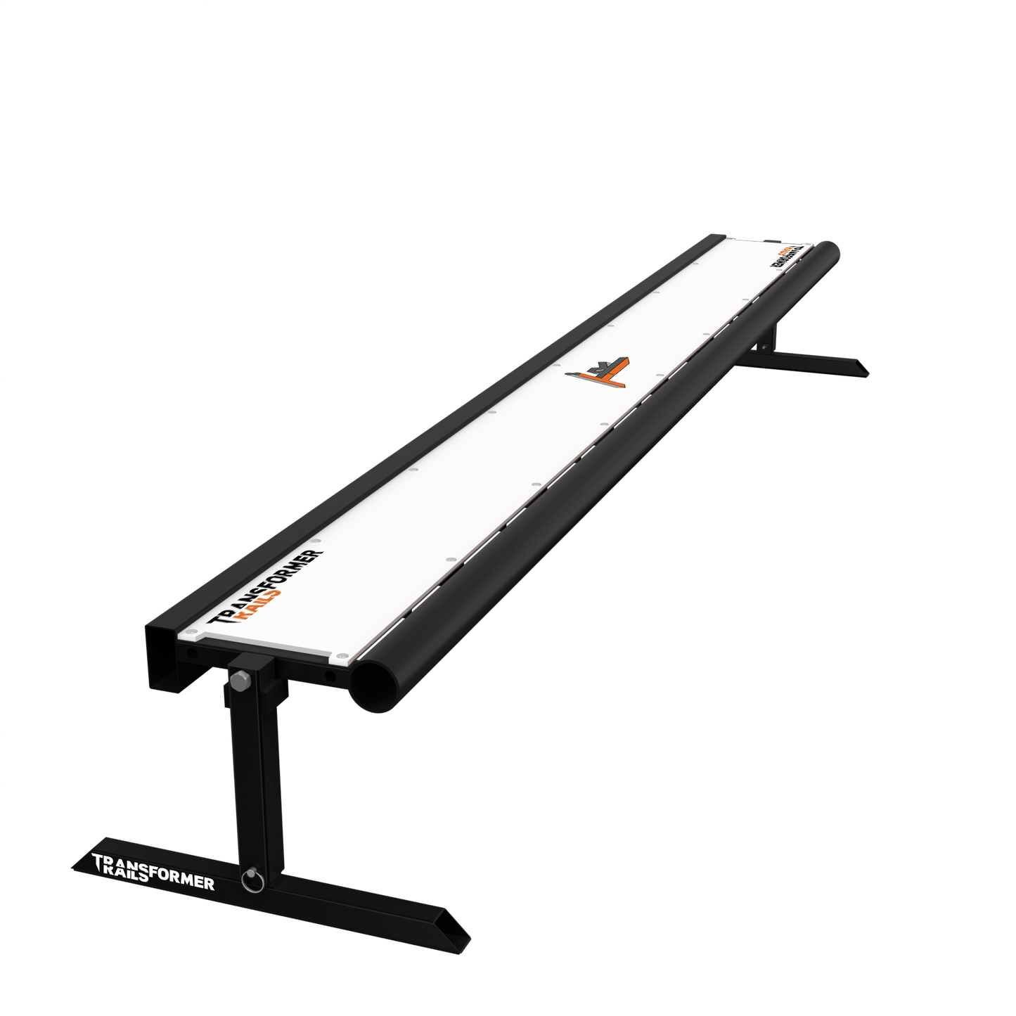 Riel transformador XL (1,8 m): Riel de skate ajustable con modos de barra plana, banco y riel redondo