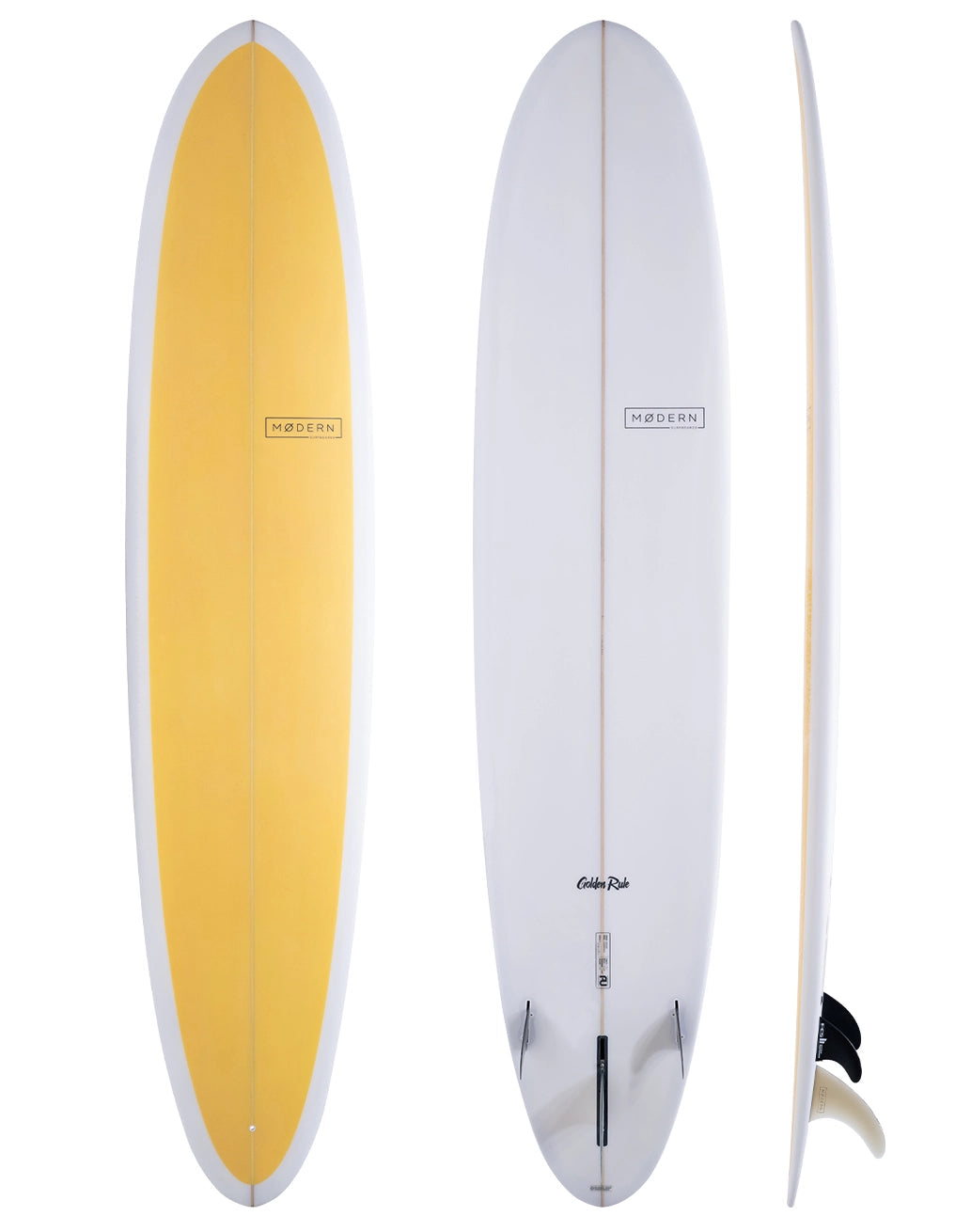 Modern Golden Rule 9'6" PU longboard surfboard, Sunrise