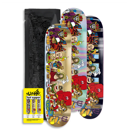 Sealed Cliché Last Supper Golden Ticket Blind Bag with original, holographic, and gold foil deck variants