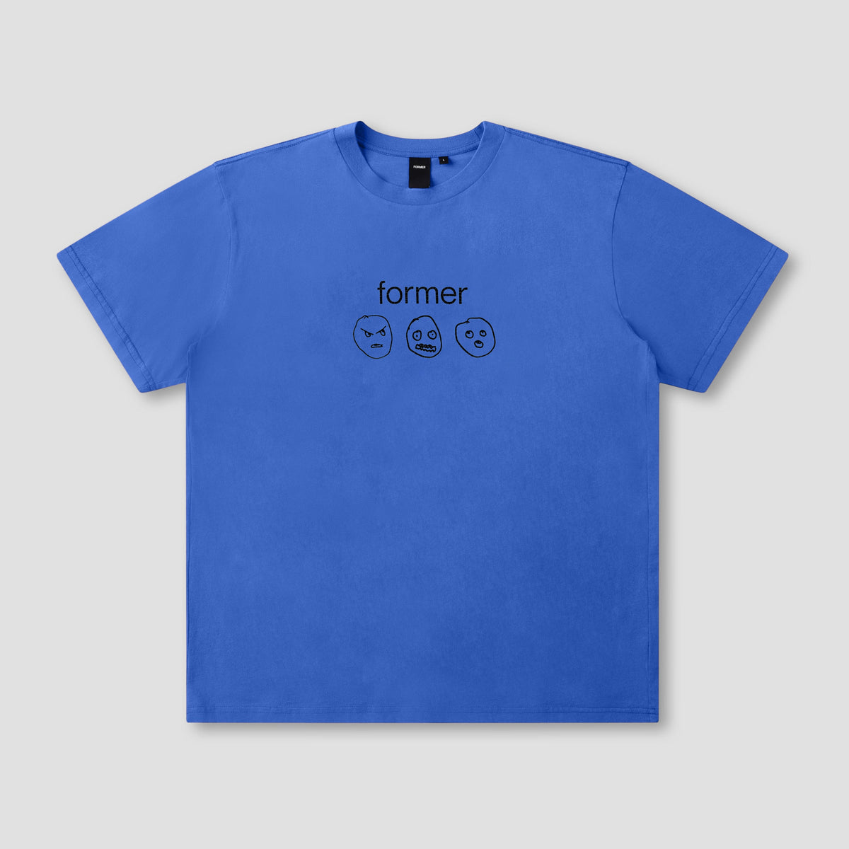Former Oscillating Tee Washed Cobalt