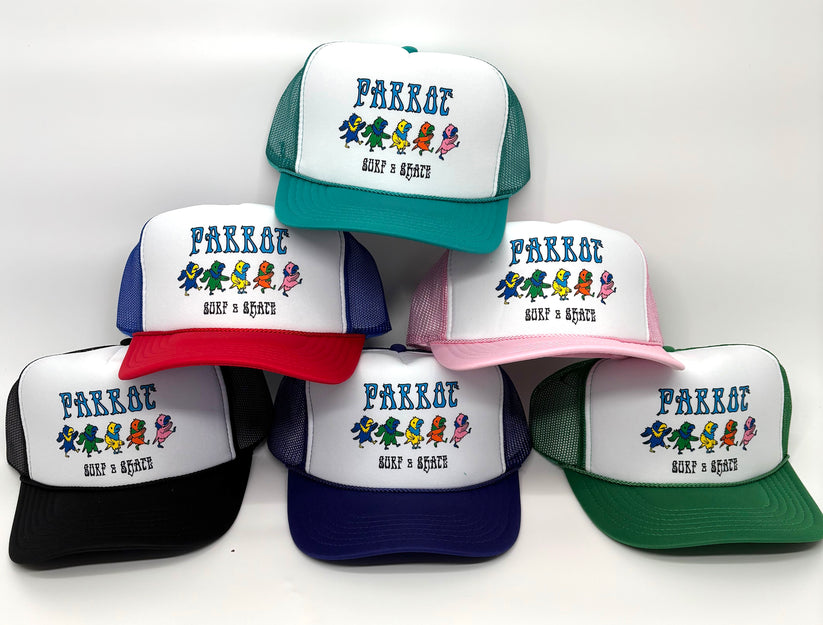 Explore os acessórios para a cabeça da Parrot na Parrot Surf & Skate em Mount Pleasant, Carolina do Sul. Perfeito para o seu estilo de vida surf e skate, encontre o seu estilo hoje.
