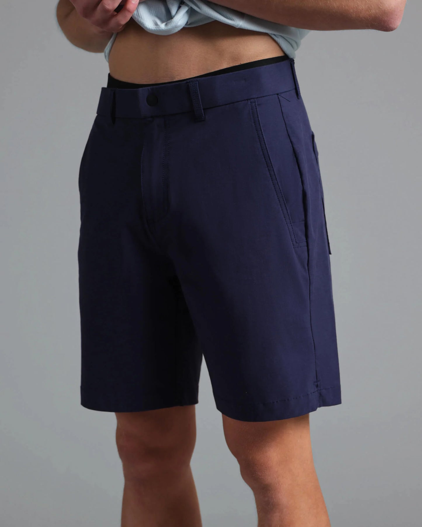 Municipal AllShort navy stretch walkshorts 7 inch inseam