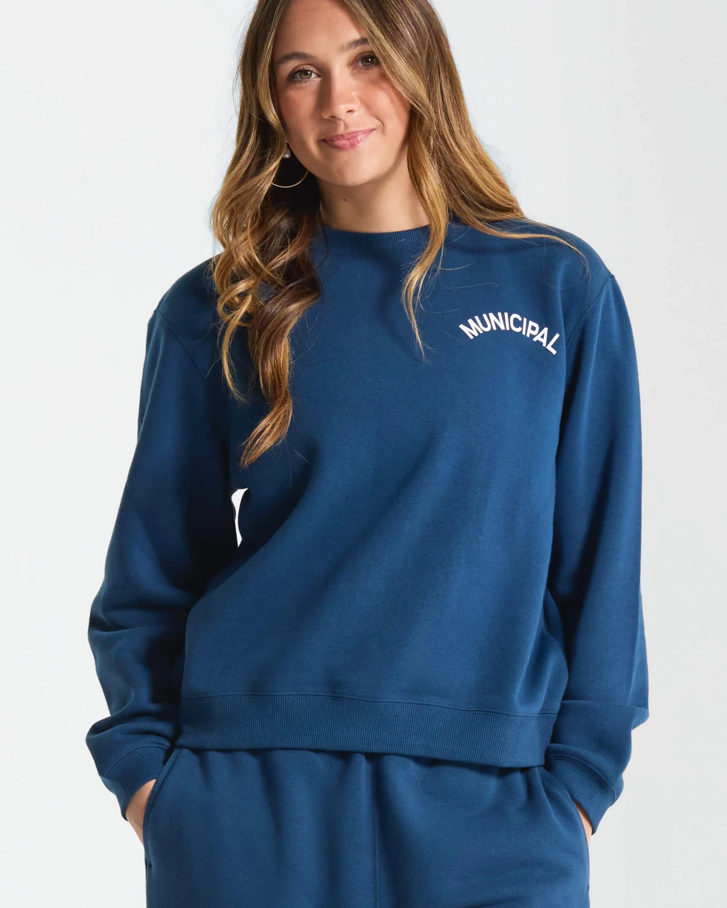 Varsity Crew Neck feminino
