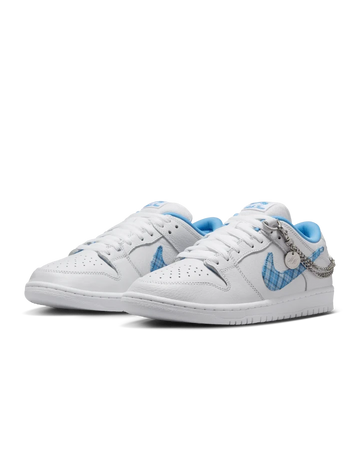 Nike SB Dunk Low Pro x Nicole Hause White and University Blue