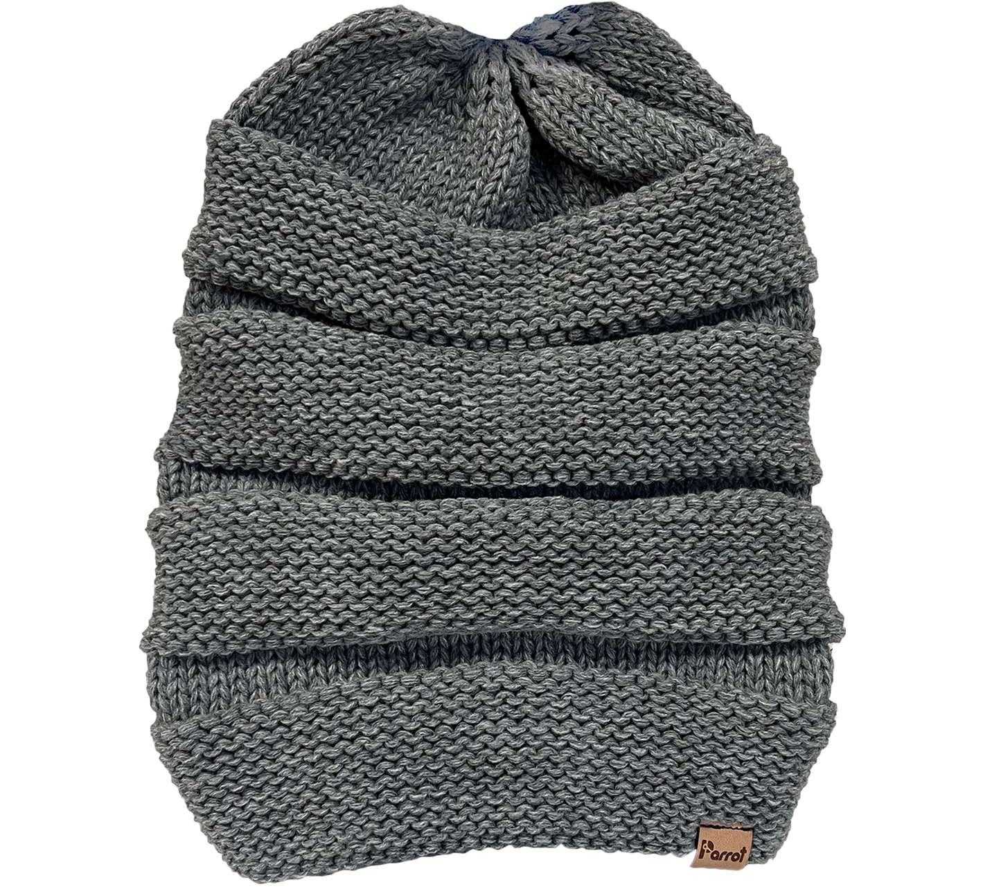 Parrot Surf Shop PSS 145 Scrunch Beanie grey knit cap