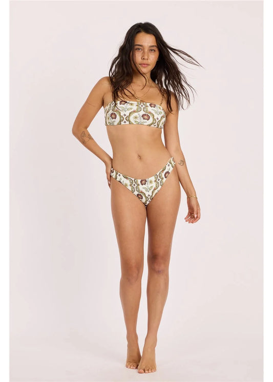 Sisstr Floral Folks Reversible Bandeau Swim Top front view