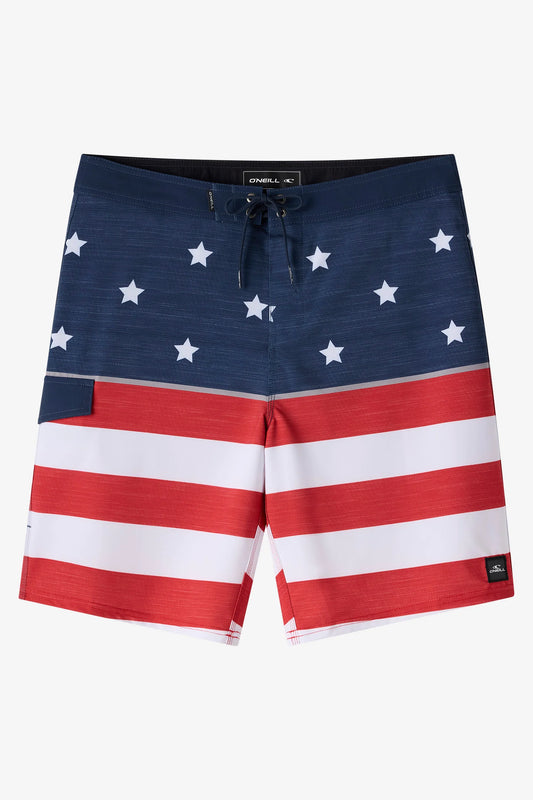 O'Neill Lennox USA 20 inch Trunk front view red white blue