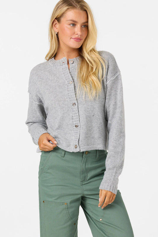 O'Neill O'Riginals Calder Long Sleeve Cardigan front view