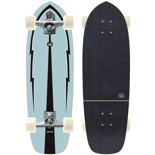 Carver Blue Thunder C7 30.75 surfskate complete top view