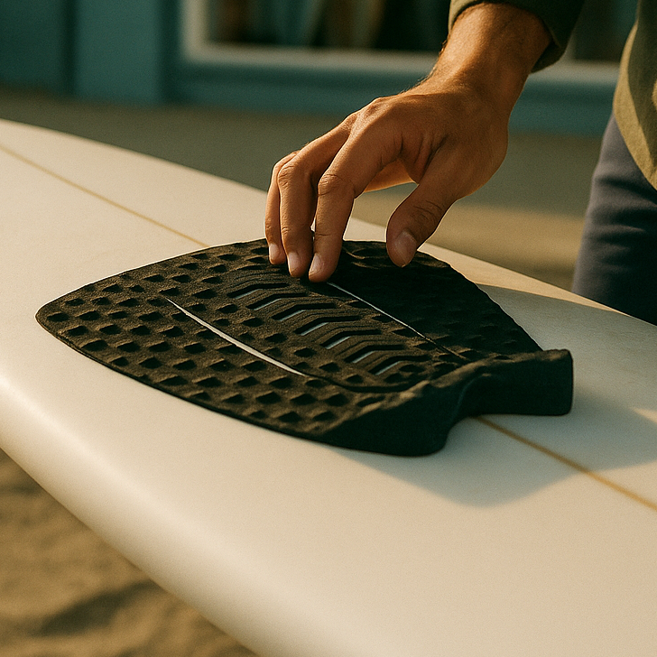 Explora las almohadillas de tracción para tablas de surf en Parrot Surf & Skate, Mount Pleasant, Carolina del Sur. Mejora tu experiencia con equipo de calidad diseñado para surfistas.