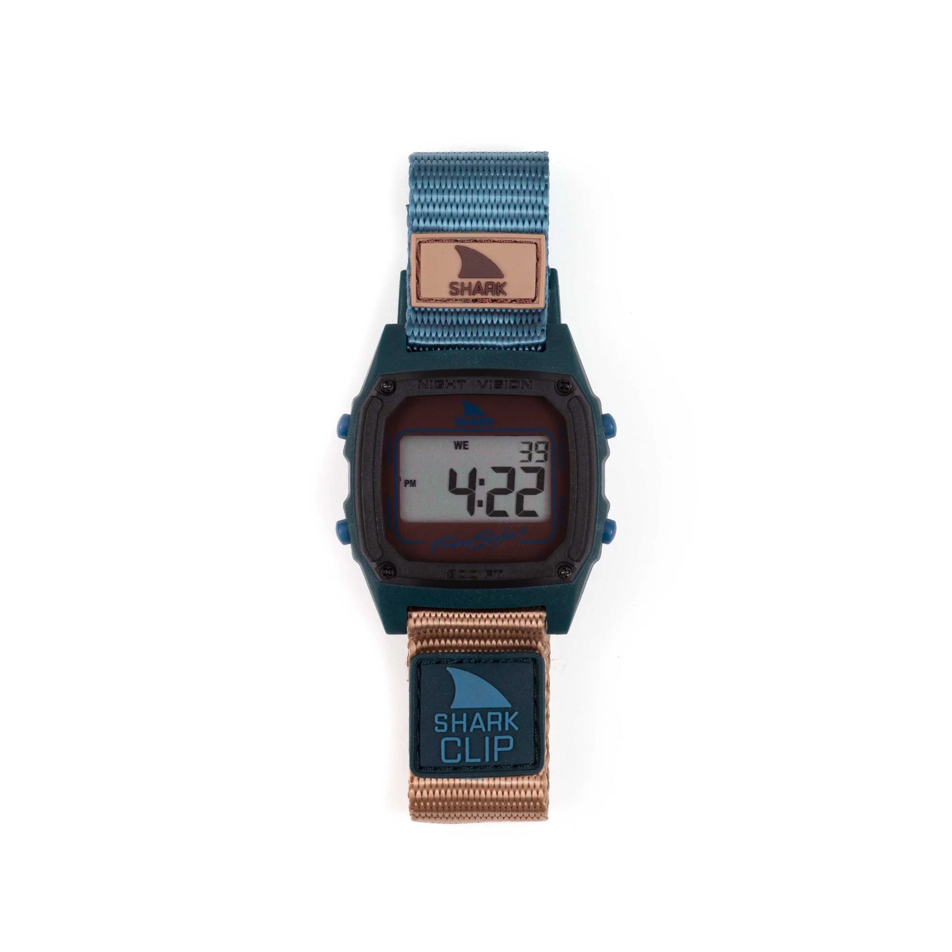 Freestyle Shark Classic Clip Sea N Sand nylon clip band and watch detail