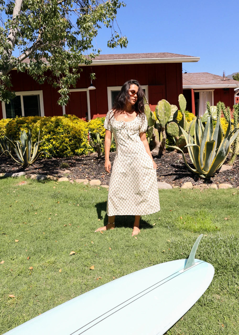 Sisstr Picked With Love Woven Dress fabric detail