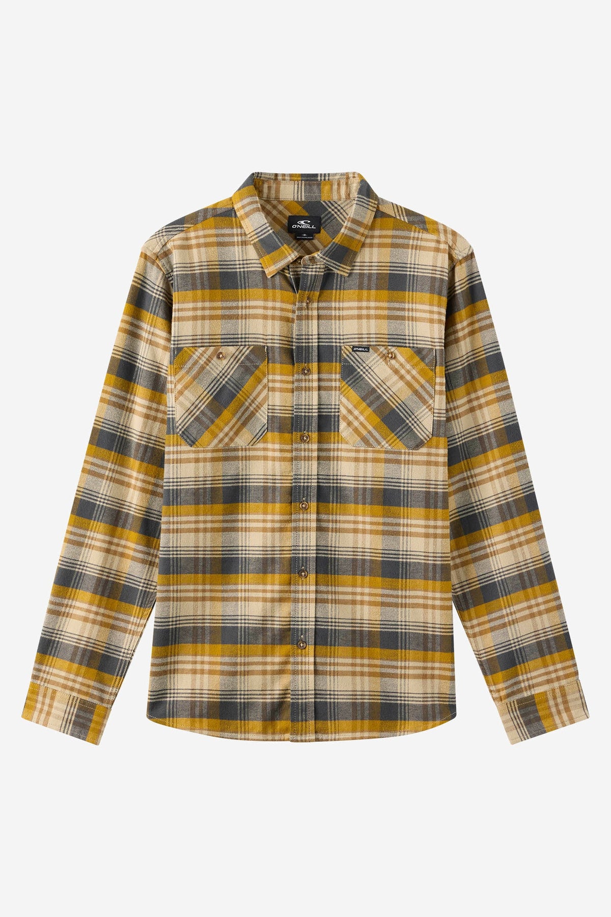 O'Neill Coastline Flannel Long Sleeve Shirt front view