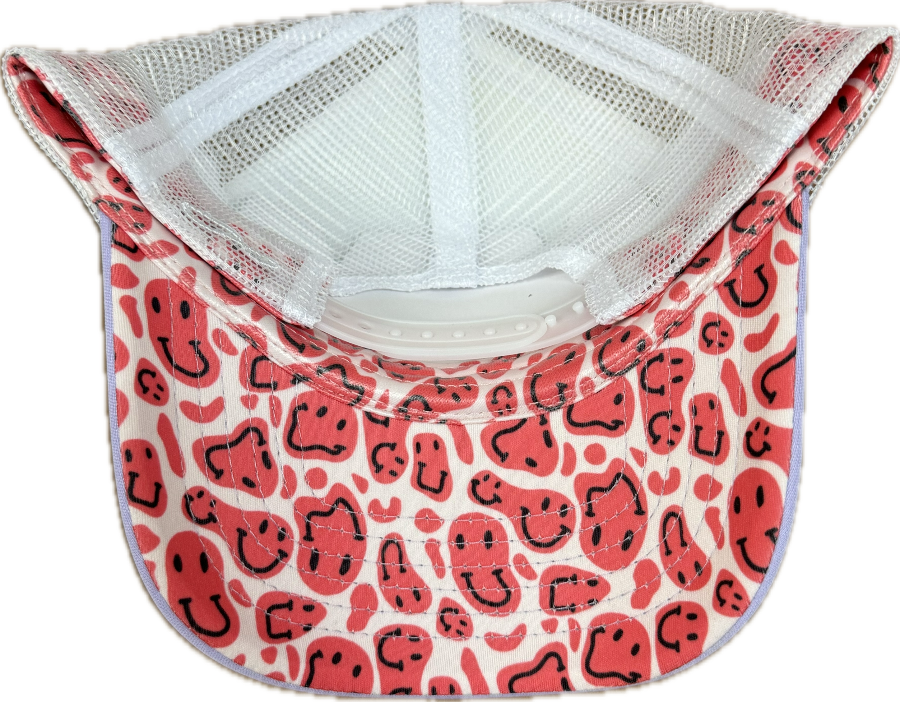 Parrot Lady Bird Evolve Foam Trucker Hat floral underbrim detail