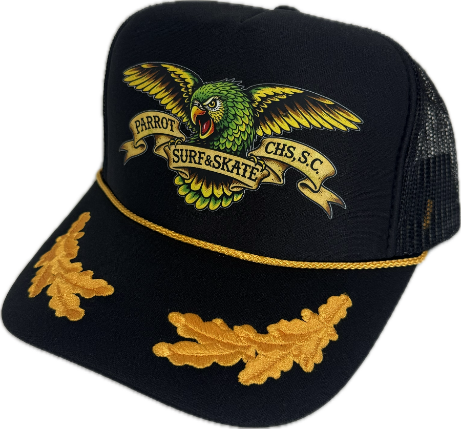 Parrot Wingspan Foam Trucker Hat  front view