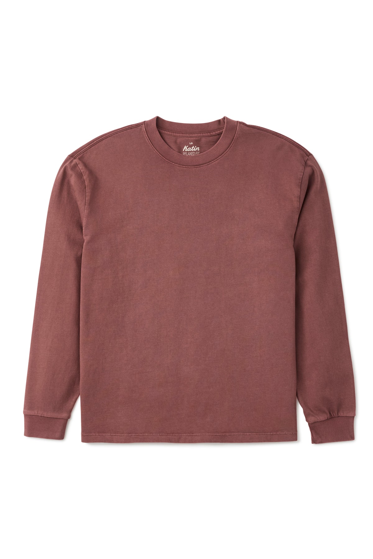 Katin Box Fit L/S Tee French Roast Vintage Wash