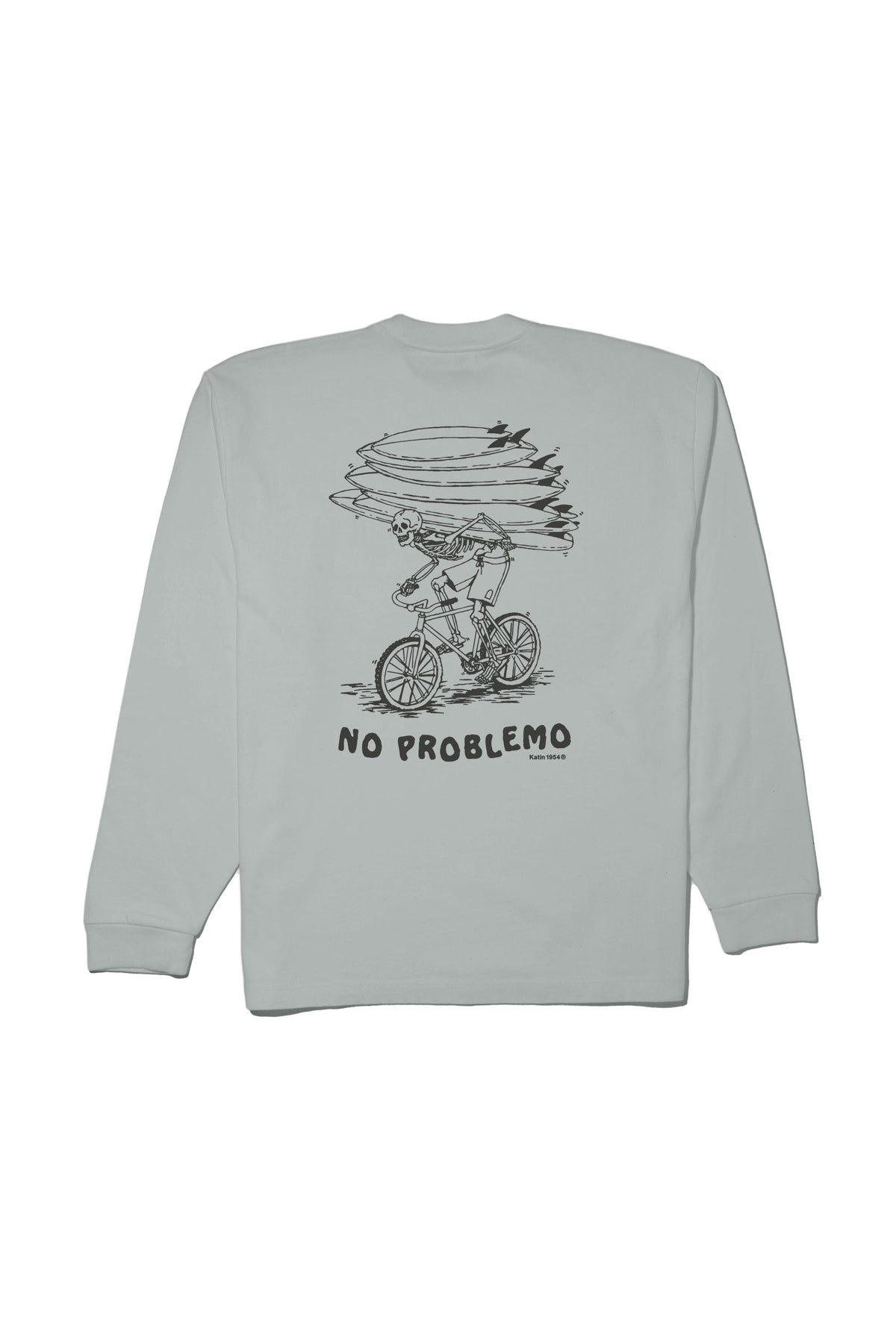 Katin Trek Box Fit L/S Tee - Graphite Vintage Wash