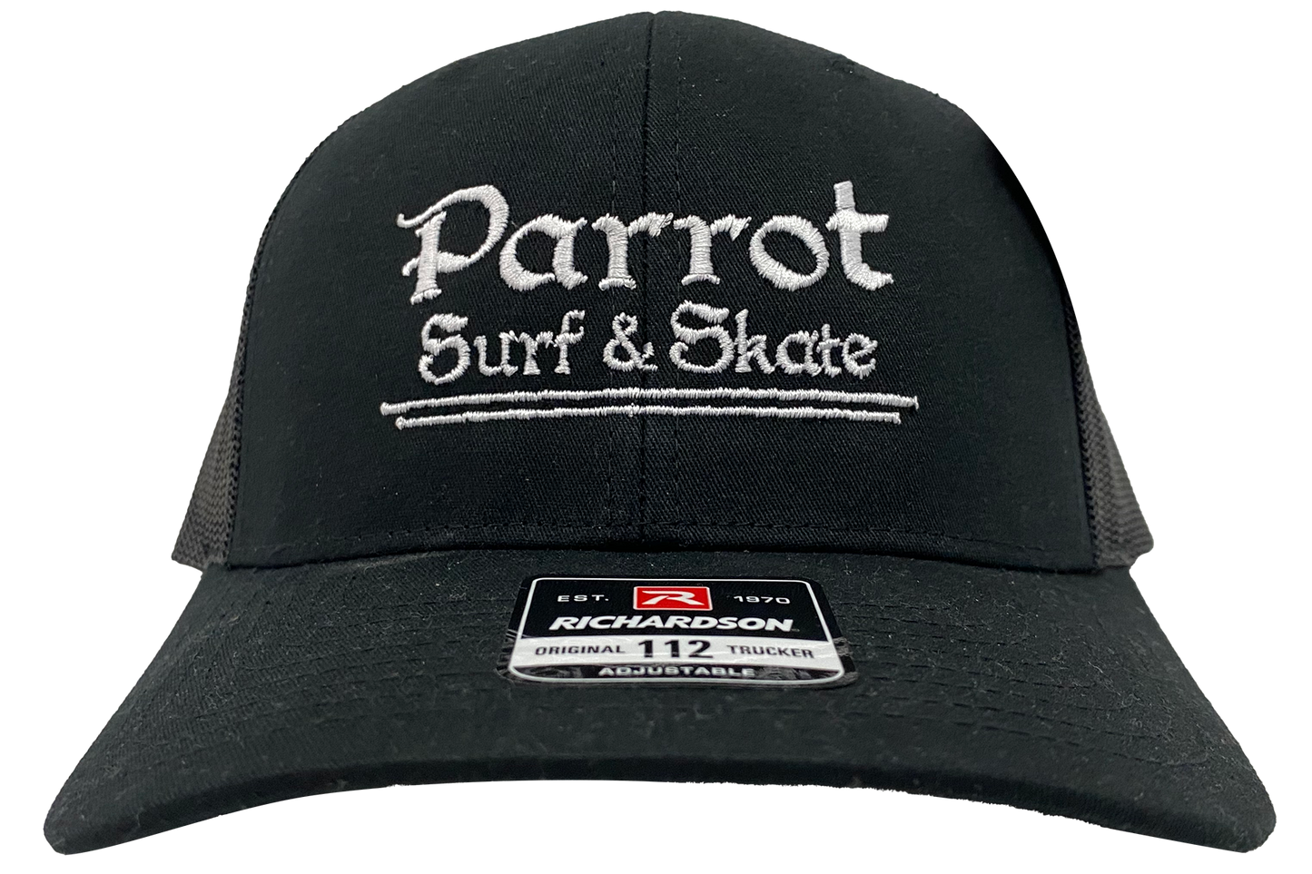Boné Trucker PSS 112 Costura PRETO/BRANCO