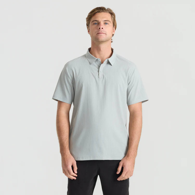 Roark Bless Up Breathable Stretch Polo Shirt front view