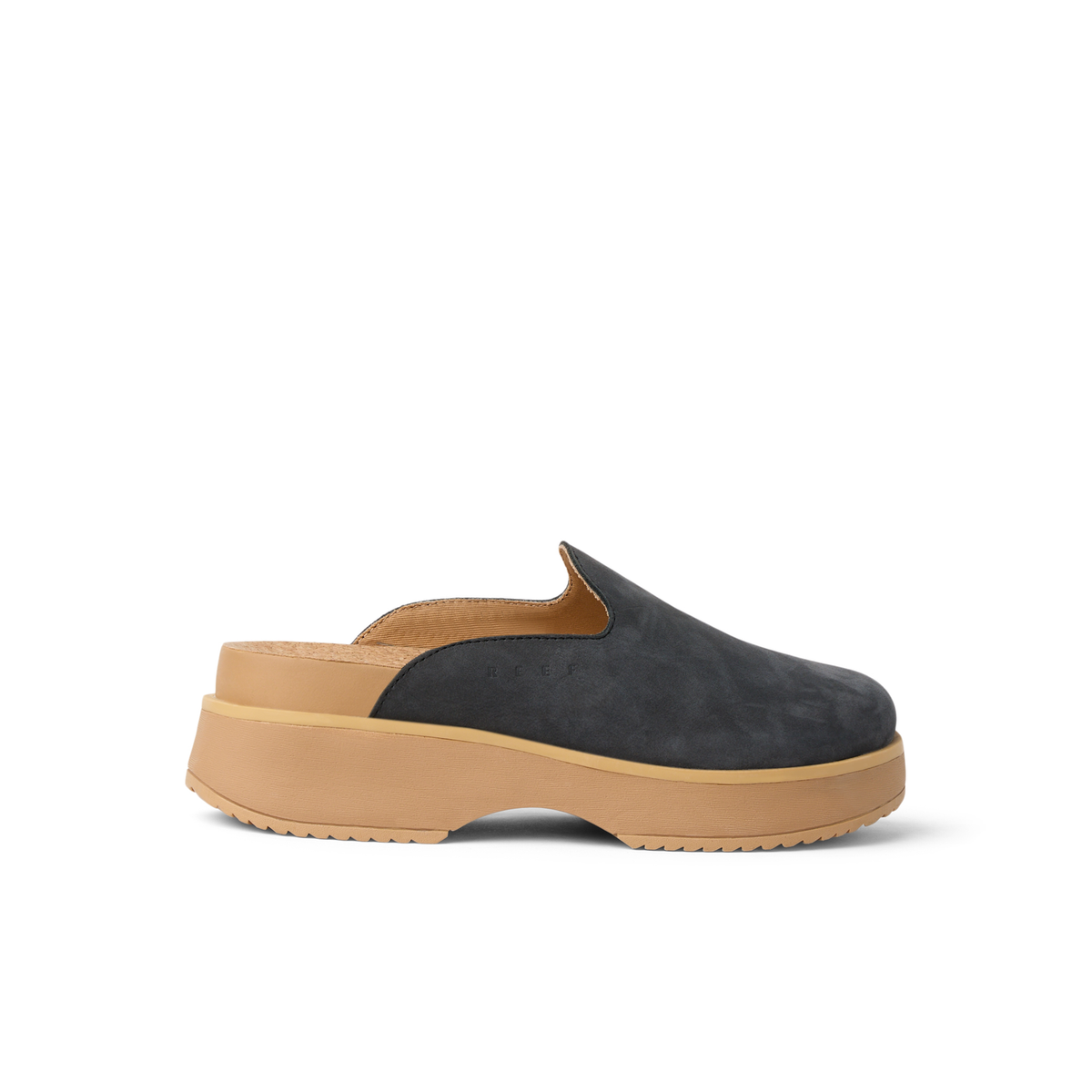 Reef Vista Skye Women's Leather Clogs Charcoal