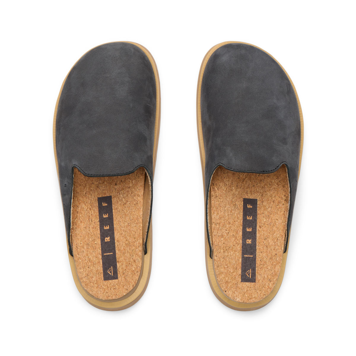 Reef Vista Skye Women's Leather Clogs Charcoal