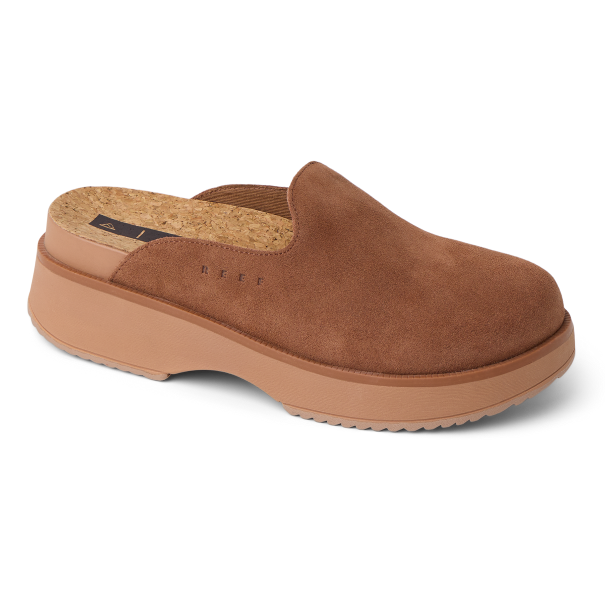 Reef Vista Skye Women's Leather Clogs Walnut Suede