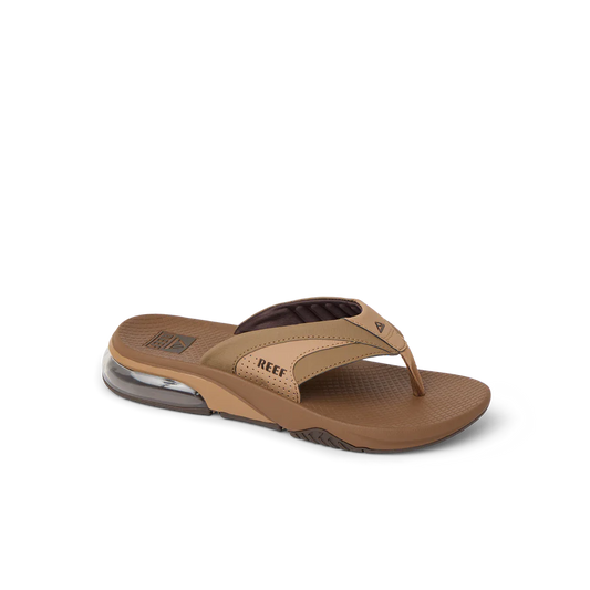 Reef Fanning Plus Sandals side view tobacco