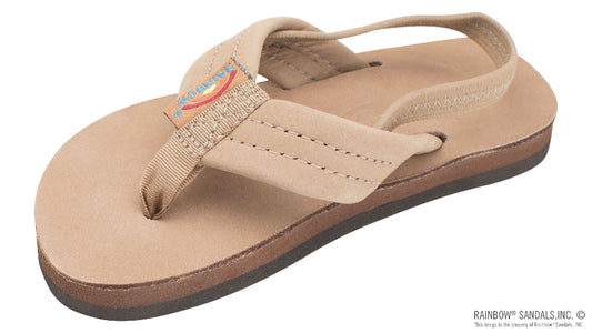Rainbow Kids Premier Leather 1 inch strap sandal side view