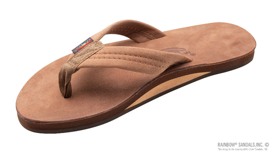 Rainbow Luxury Leather Single Layer sandal side view