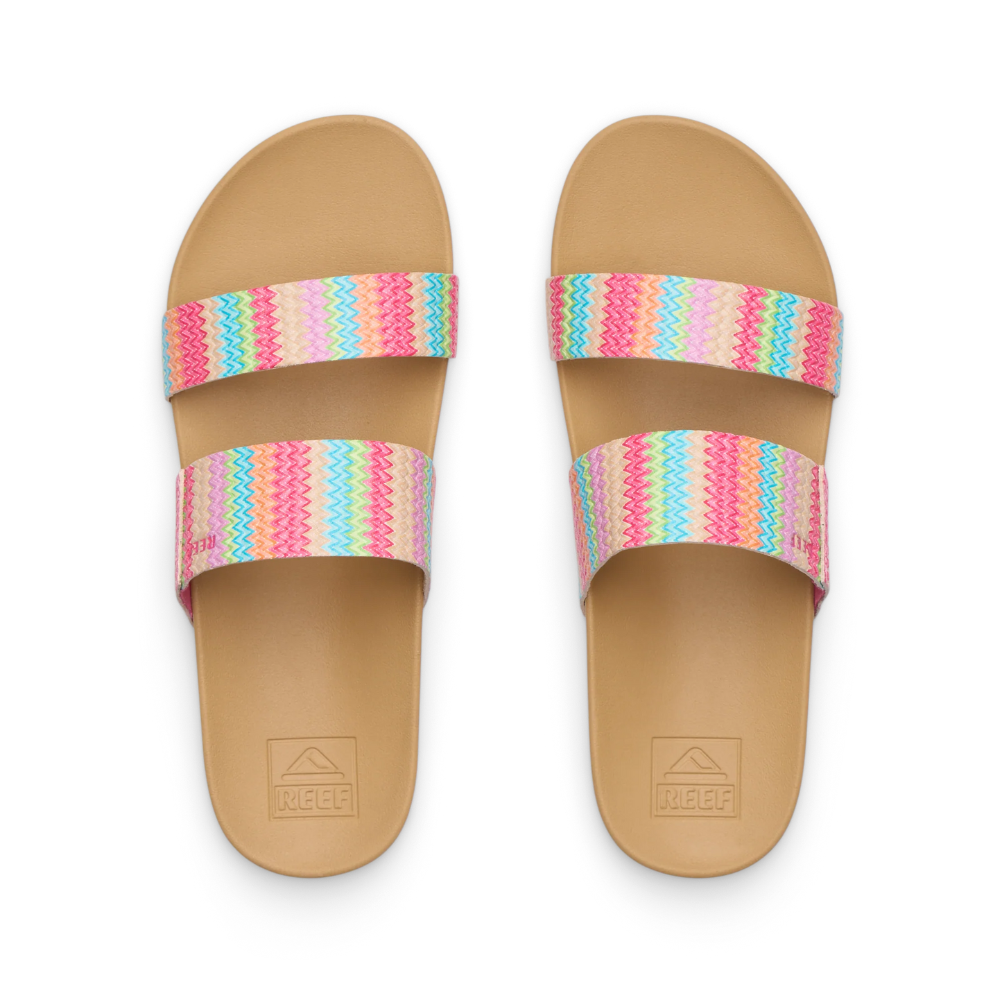 Reef Kids Cushion Vista cushioned footbed and strap detail close-up