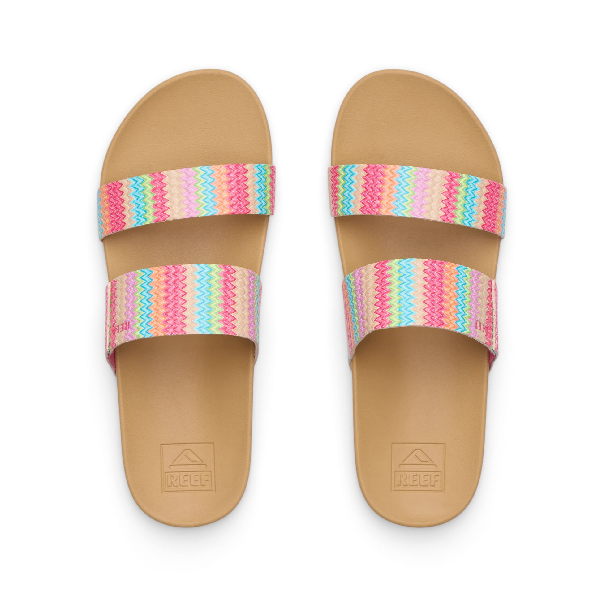 Reef Kids Cushion Vista cushioned footbed and strap detail close-up