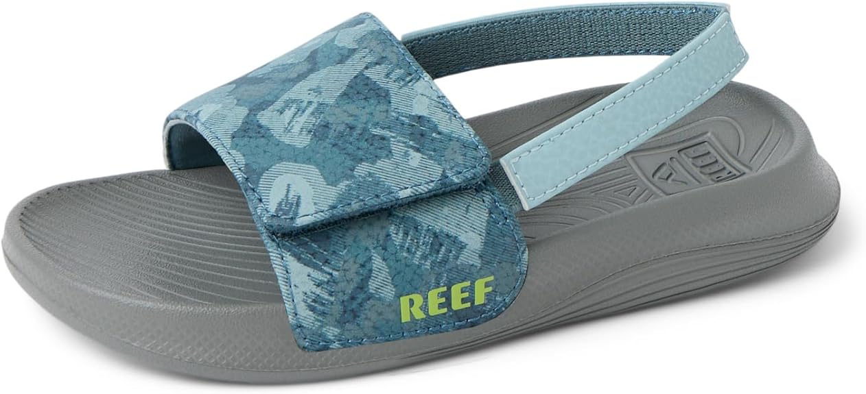 Reef Little Salty Slide sandals front view