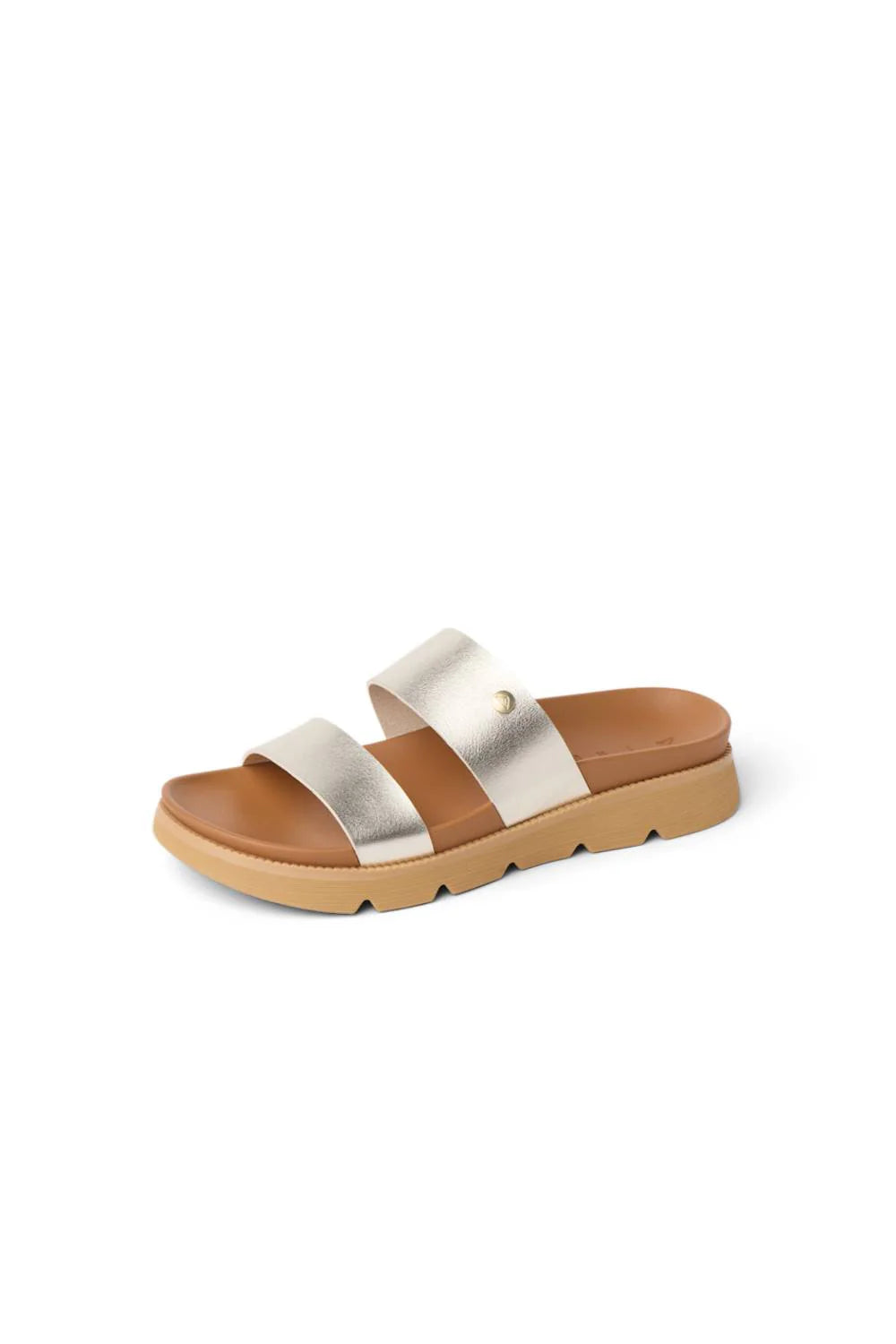 Reef Vista Luxe Thea Golden Hour sandals side view