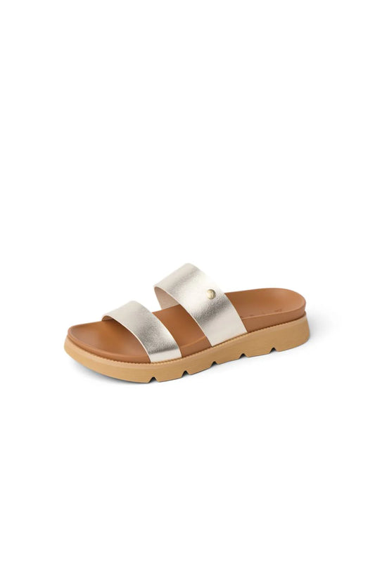 Reef Vista Luxe Thea Golden Hour sandals side view