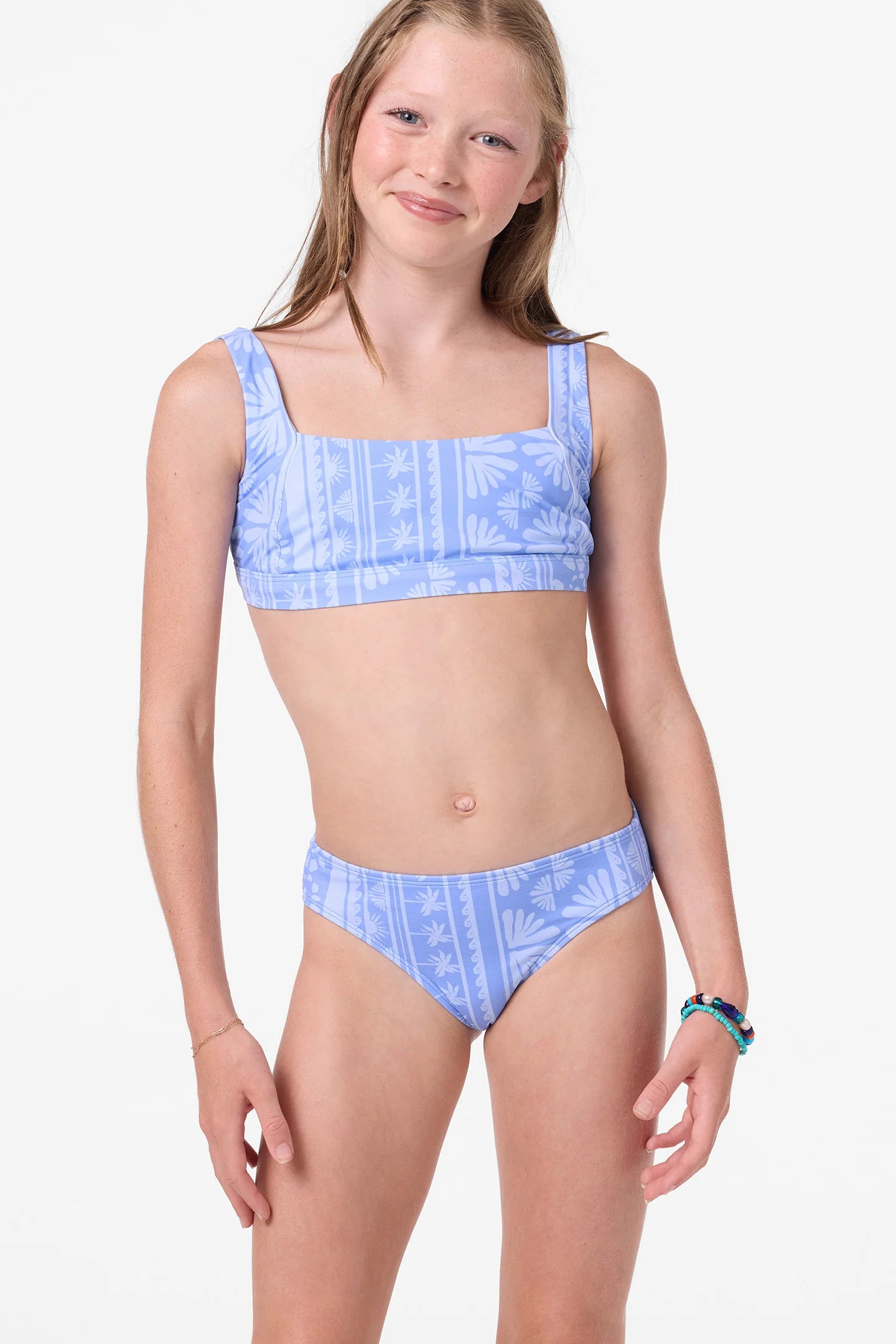 O’Neill girls Surf Abstract square neck set front view