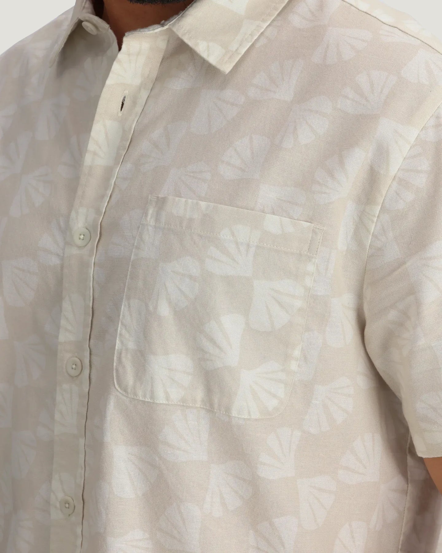 Freefly men’s Harbor shirt fabric detail
