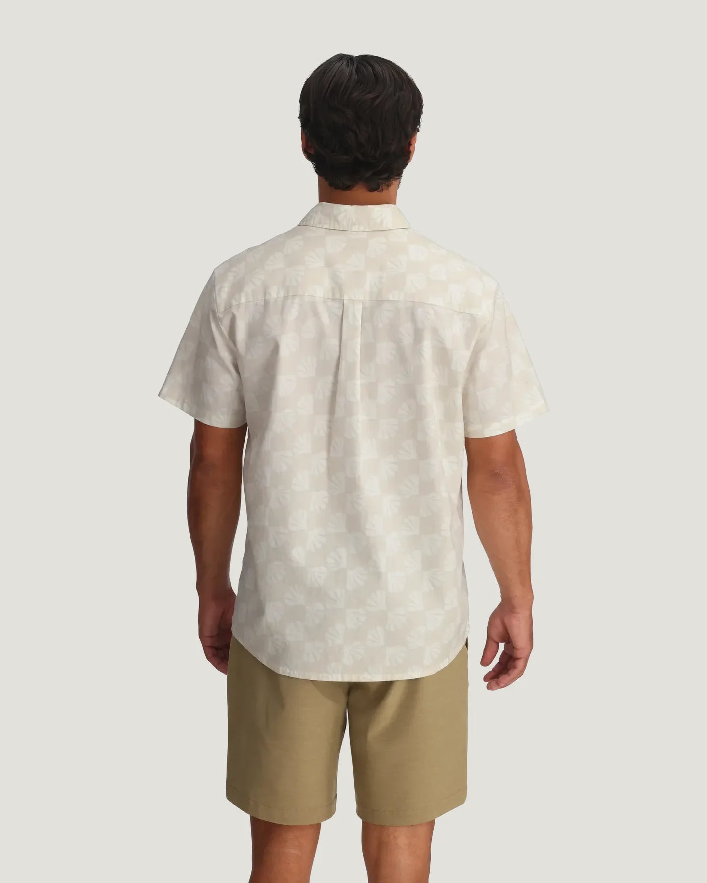 Freefly men’s Harbor short sleeve shirt back view