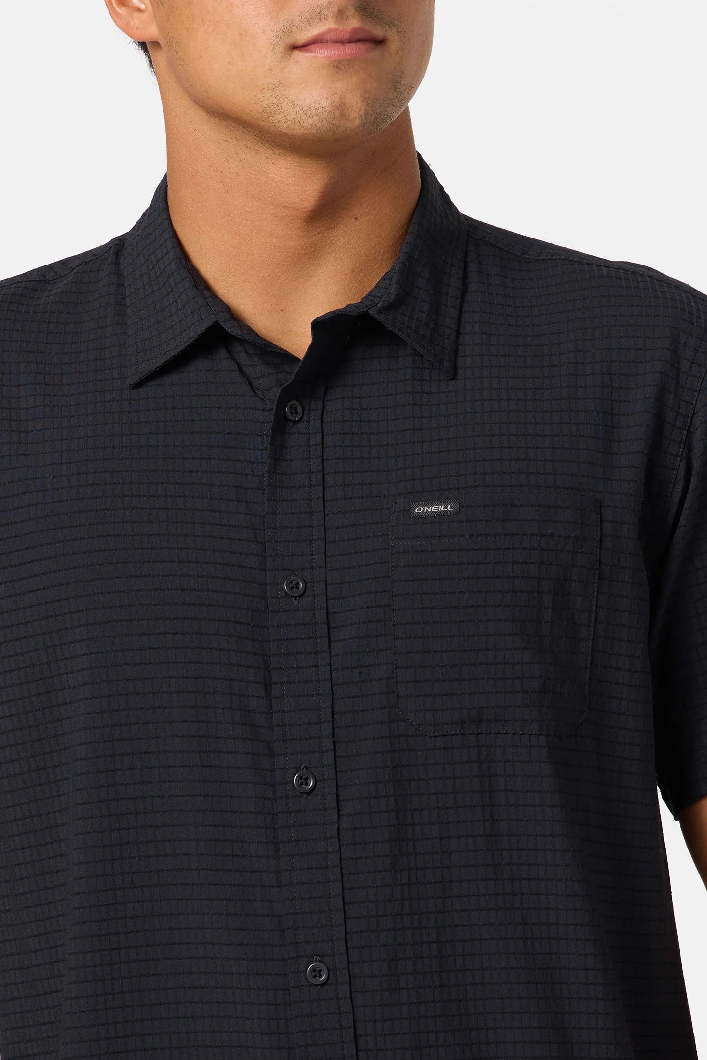 O’Neill TRVLR Perforated Standard Fit Shirt perforated fabric detail