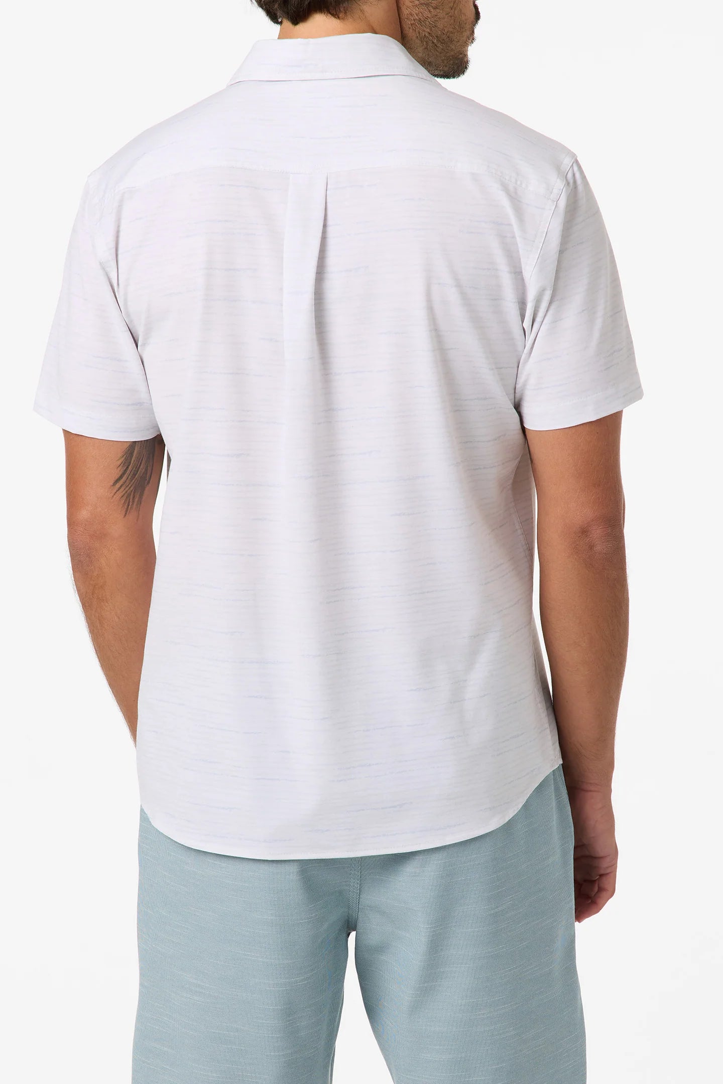 O’Neill TRVLR UPF Traverse Stripe Standard Fit Shirt back view