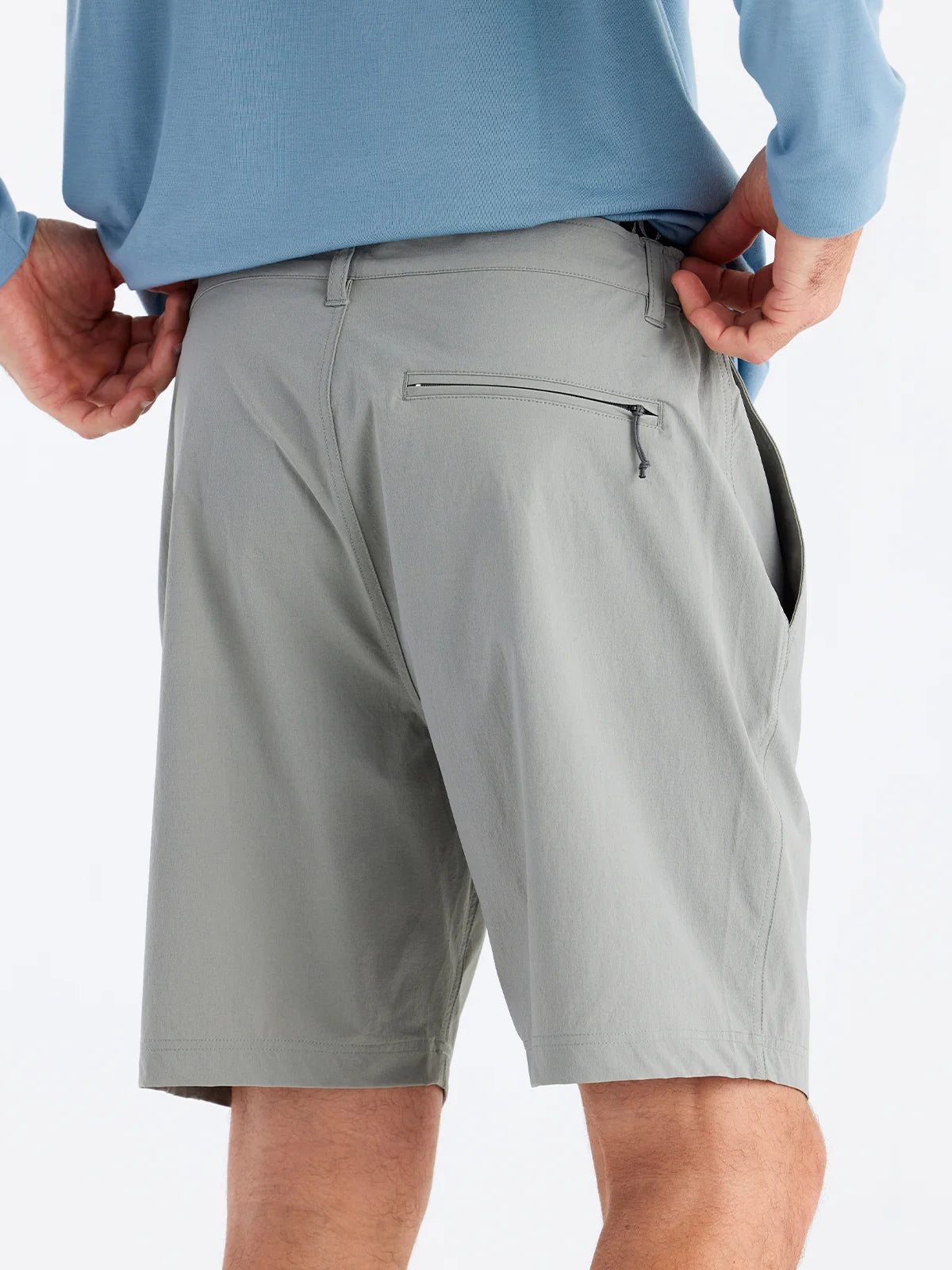 Free Fly Men's Latitude Short waistband and fabric detail