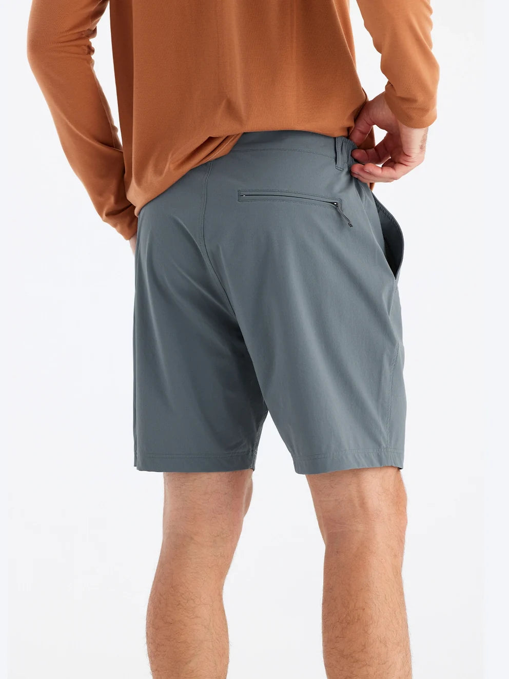 Free Fly Men's Latitude Short waistband and fabric detail