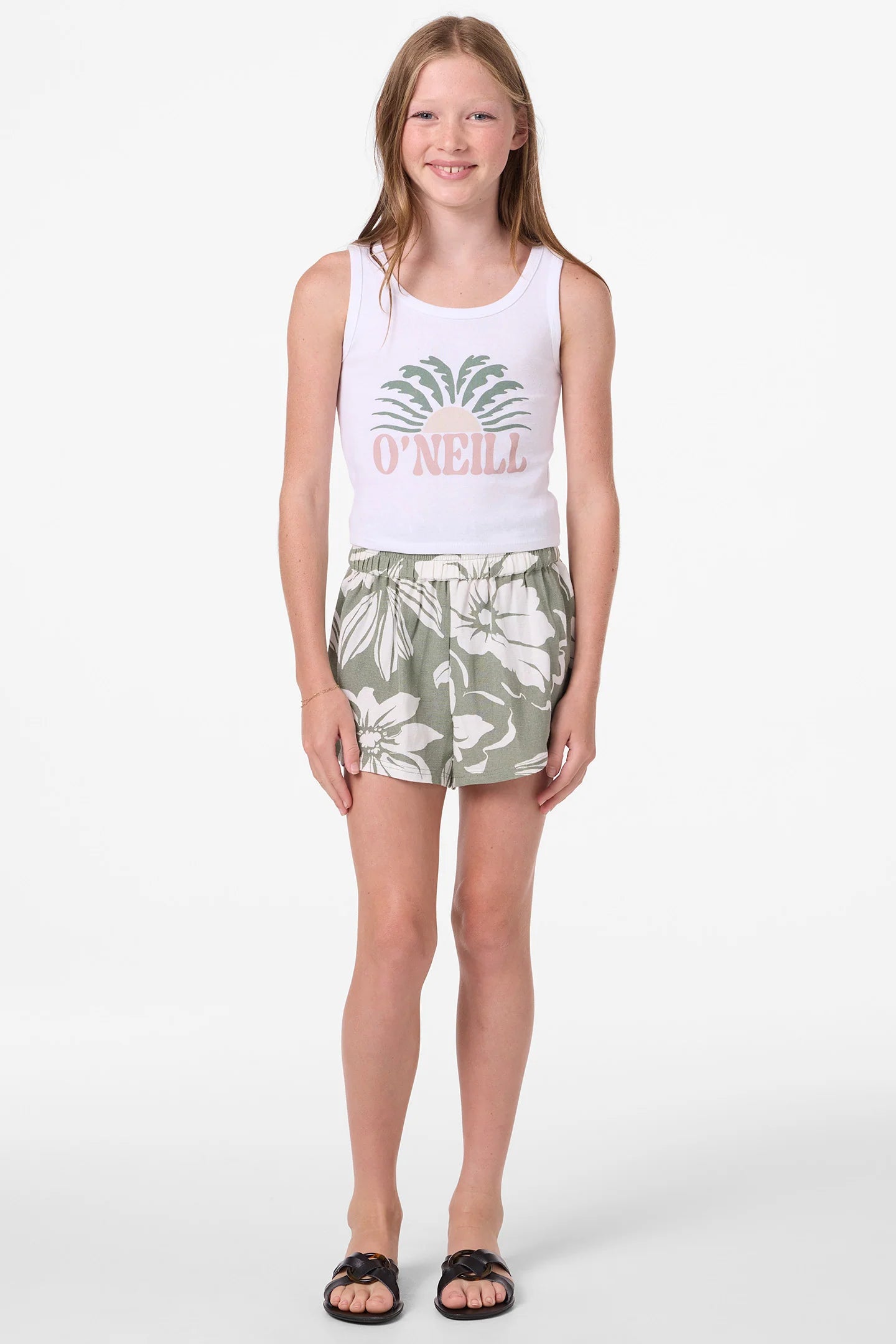 O’Neill girls Gabi floral shorts floral pattern detail