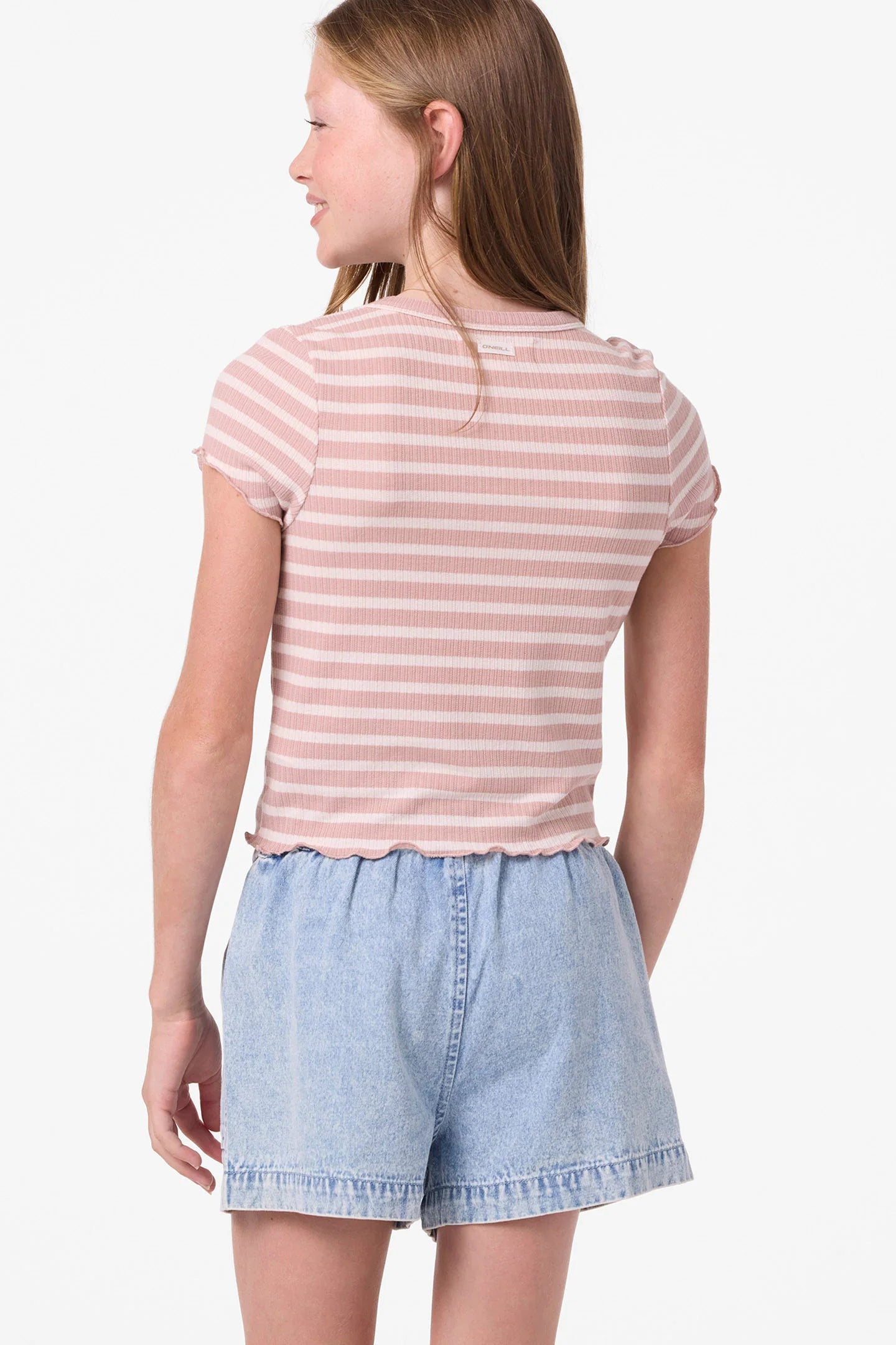 O’Neill girls Kylas denim shorts back view