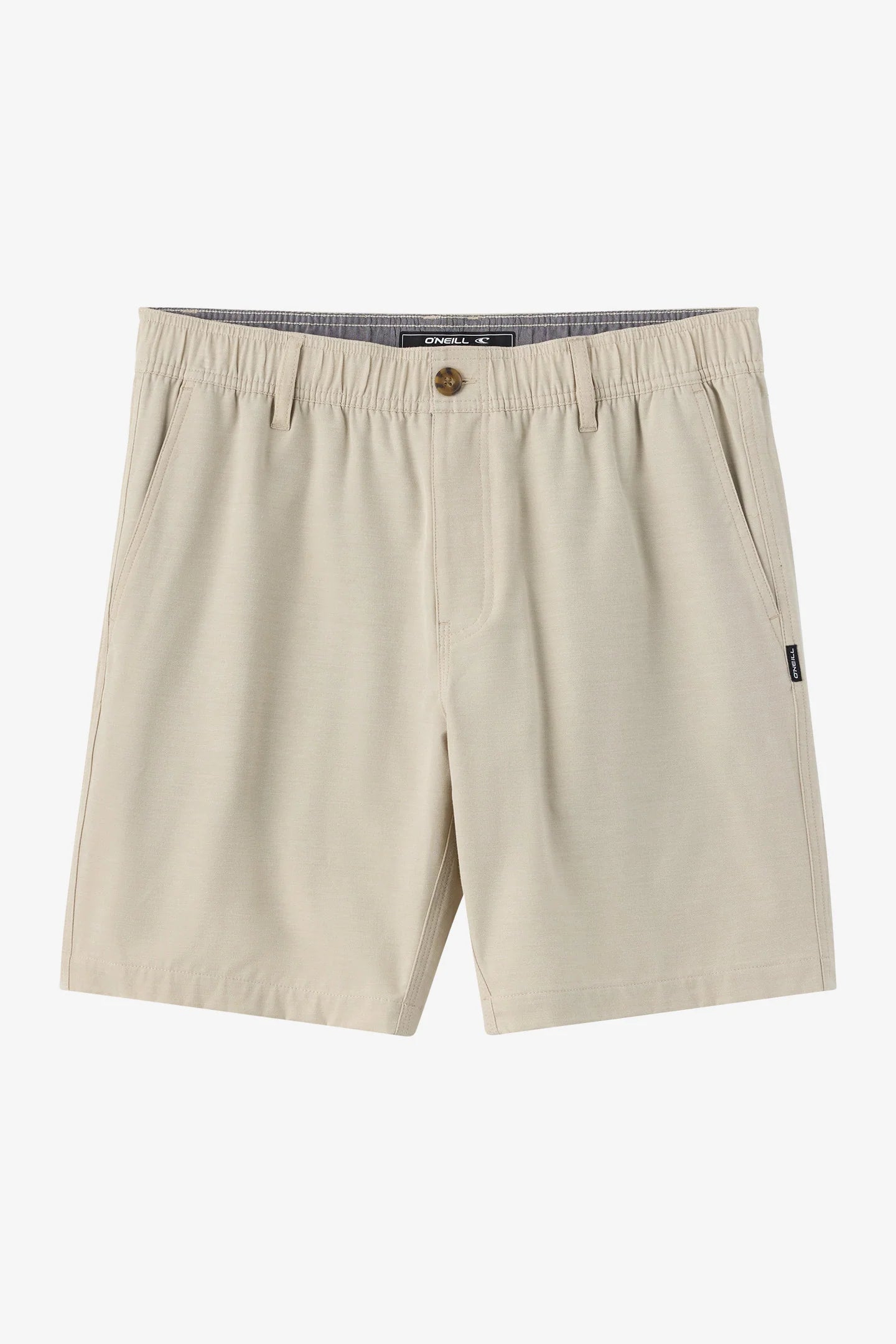 O’Neill Reserve Light Check Elastic Waist 18 Hybrid Shorts front view