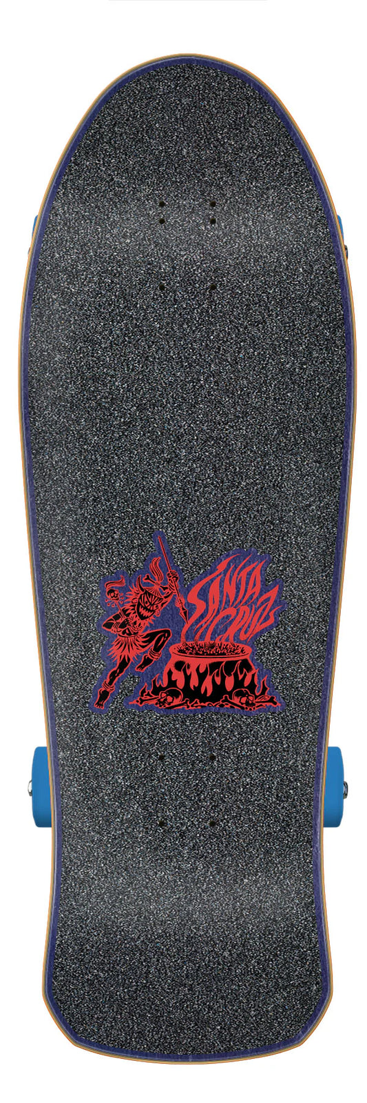 Santa Cruz Salba Tiger Reissue 10.3 skateboard deck bottom graphic